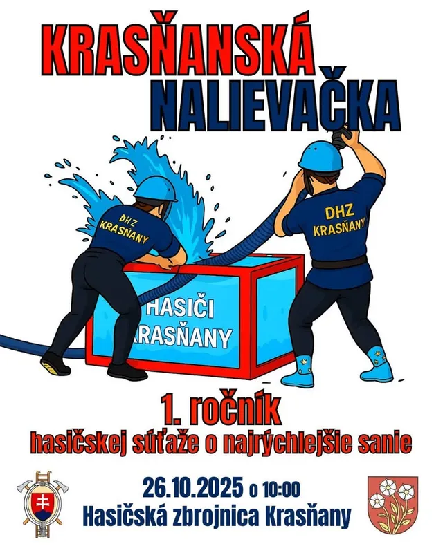 Krasňanská nalievačka – 1.ročník hasičskej súťaže o najrýchlejšie sanie