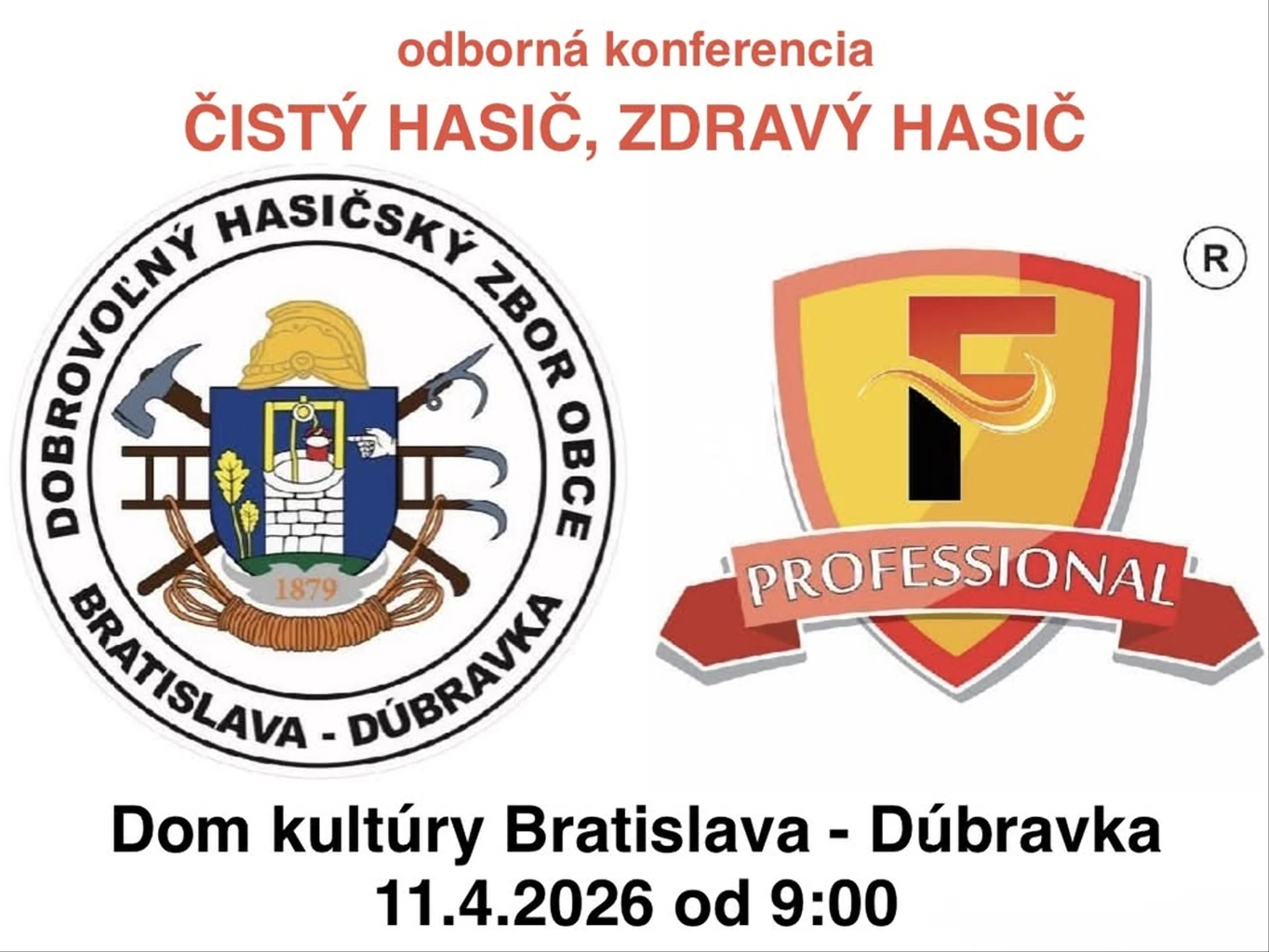 Odborná konferencia "ČISTÝ HASIČ, ZDRAVÝ HASIČ"